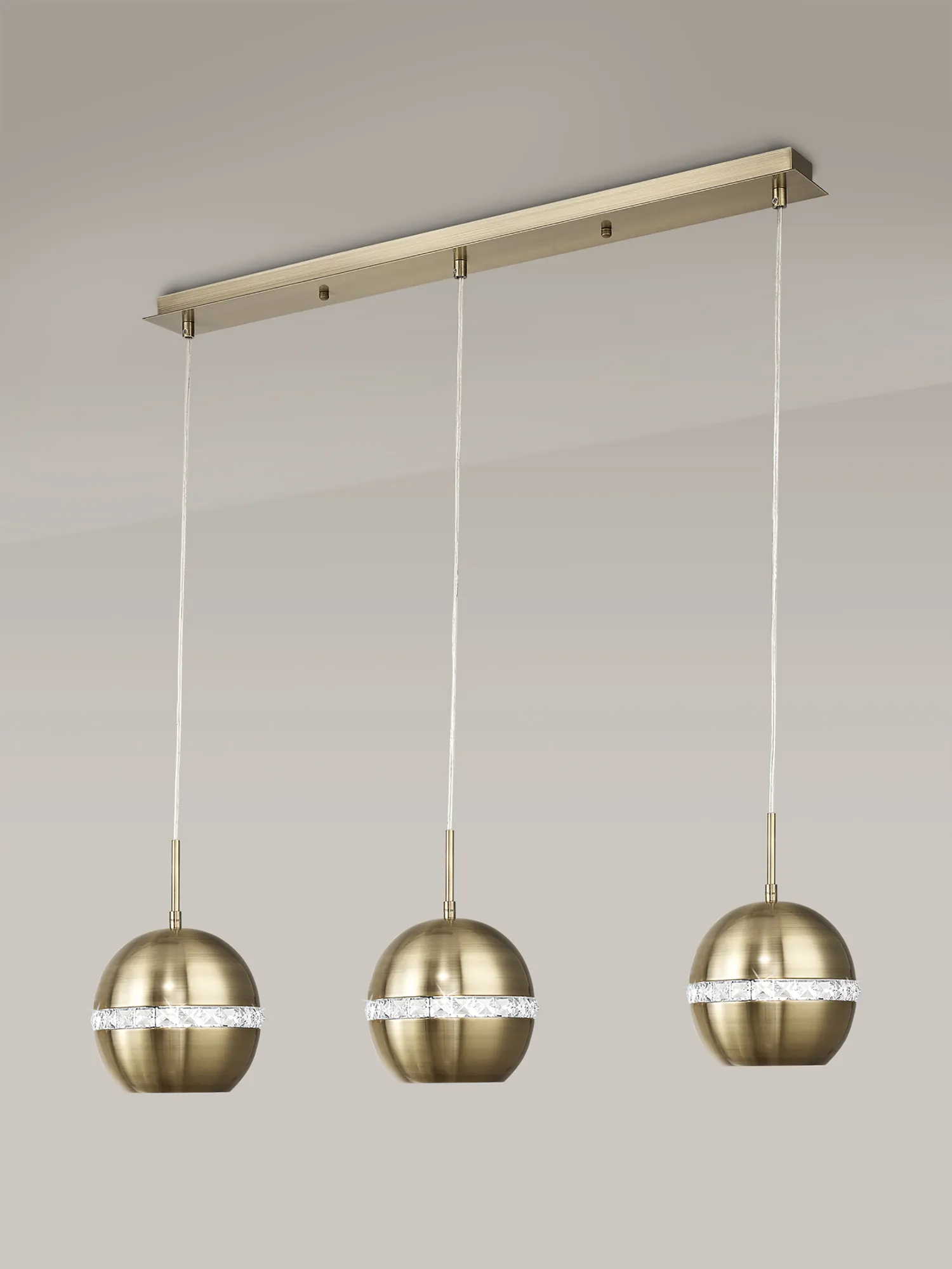 IL32841  Andrea Crystal Pendant 3 Light